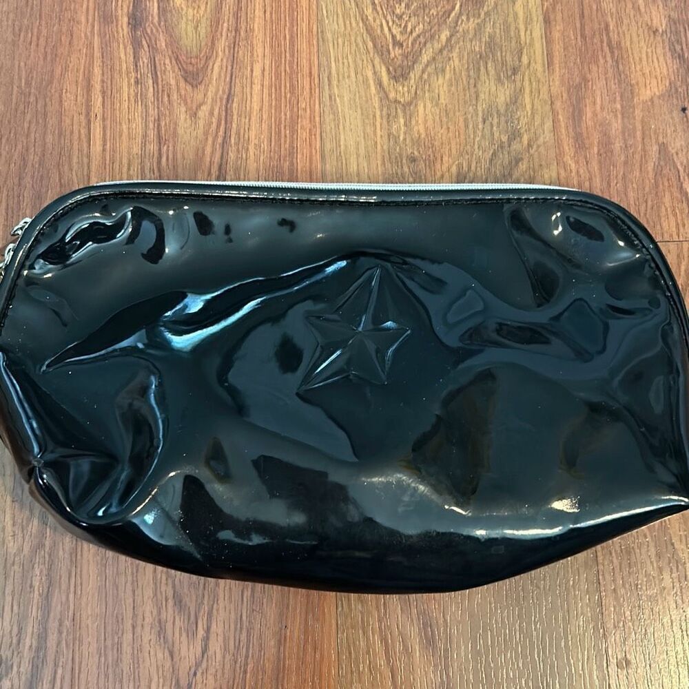 Thierry Mugler Angel black patent leather make up case cosmetic case